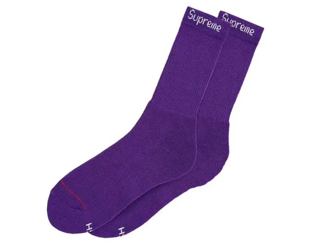 Supreme Socks Purple (Single Pair)