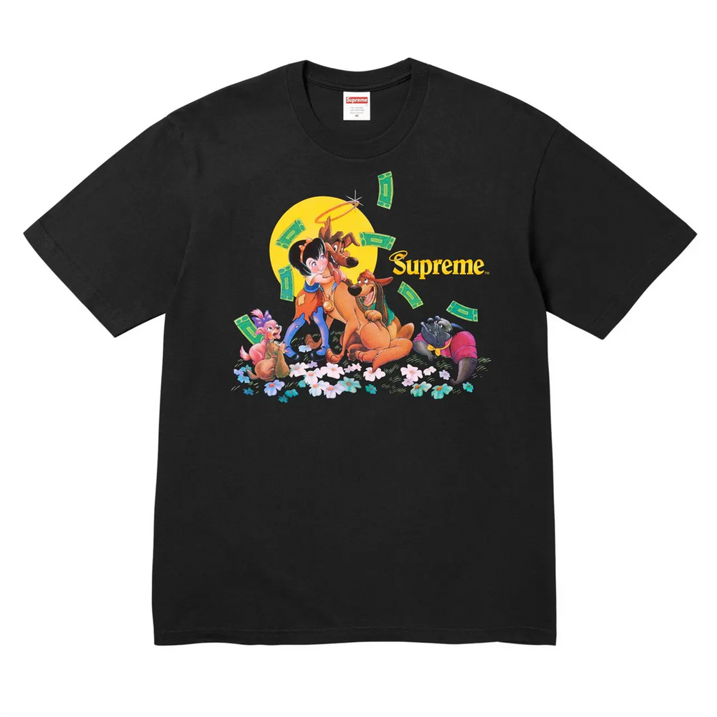 Supreme All Dogs Go To Heaven Tee Black