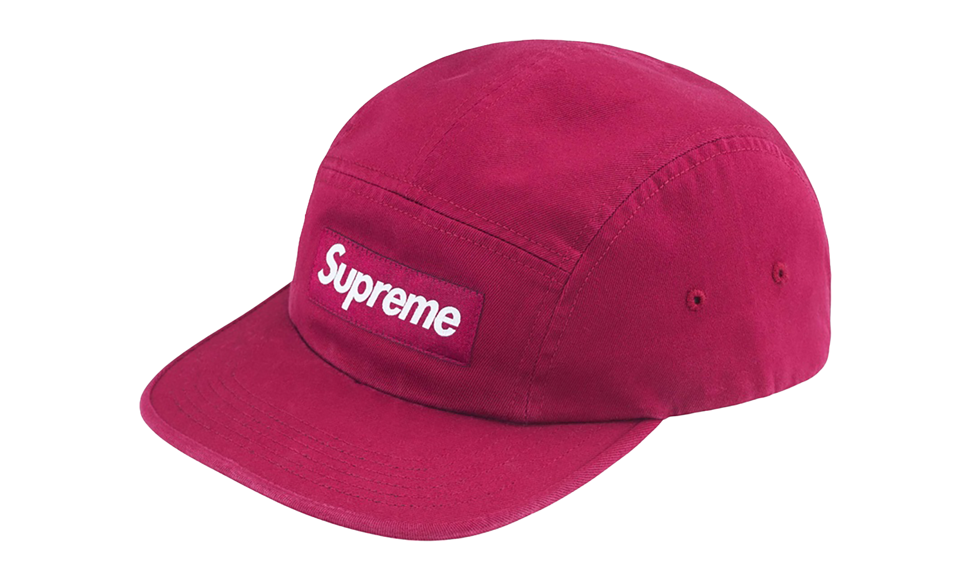 Washed Chino Twill Camp Cap "FW24 - Cranberry" SU27095