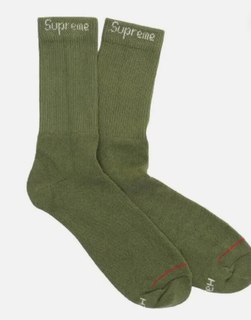 Supreme Socks Green (Single Pair)