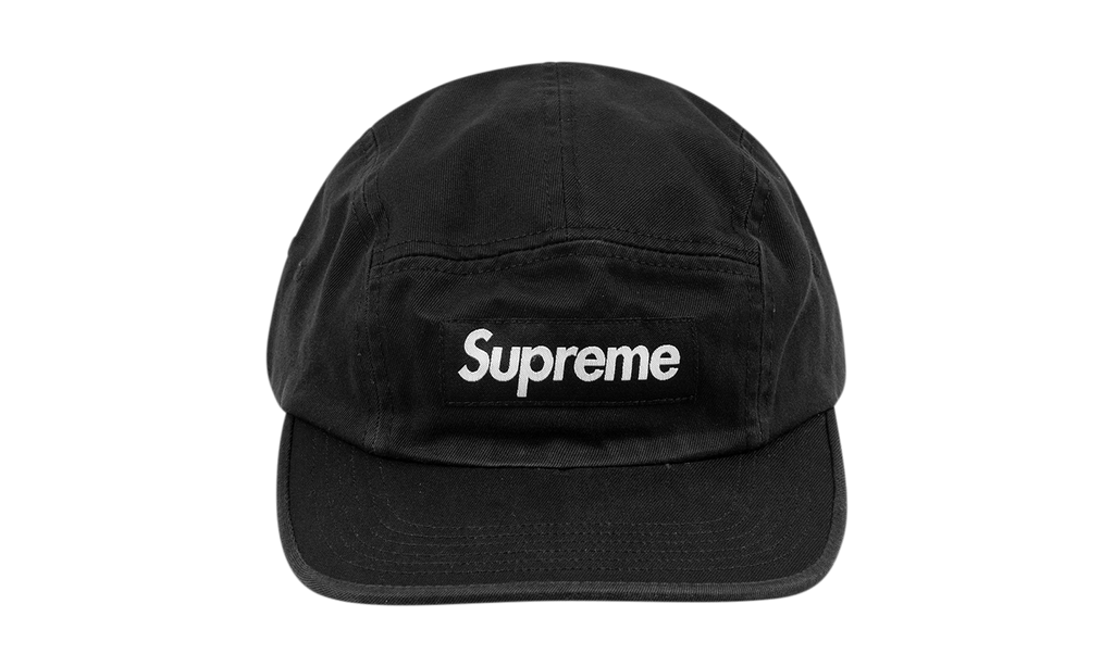Supreme Washed Chino Twill Camp Cap "FW24 - Black" SU564