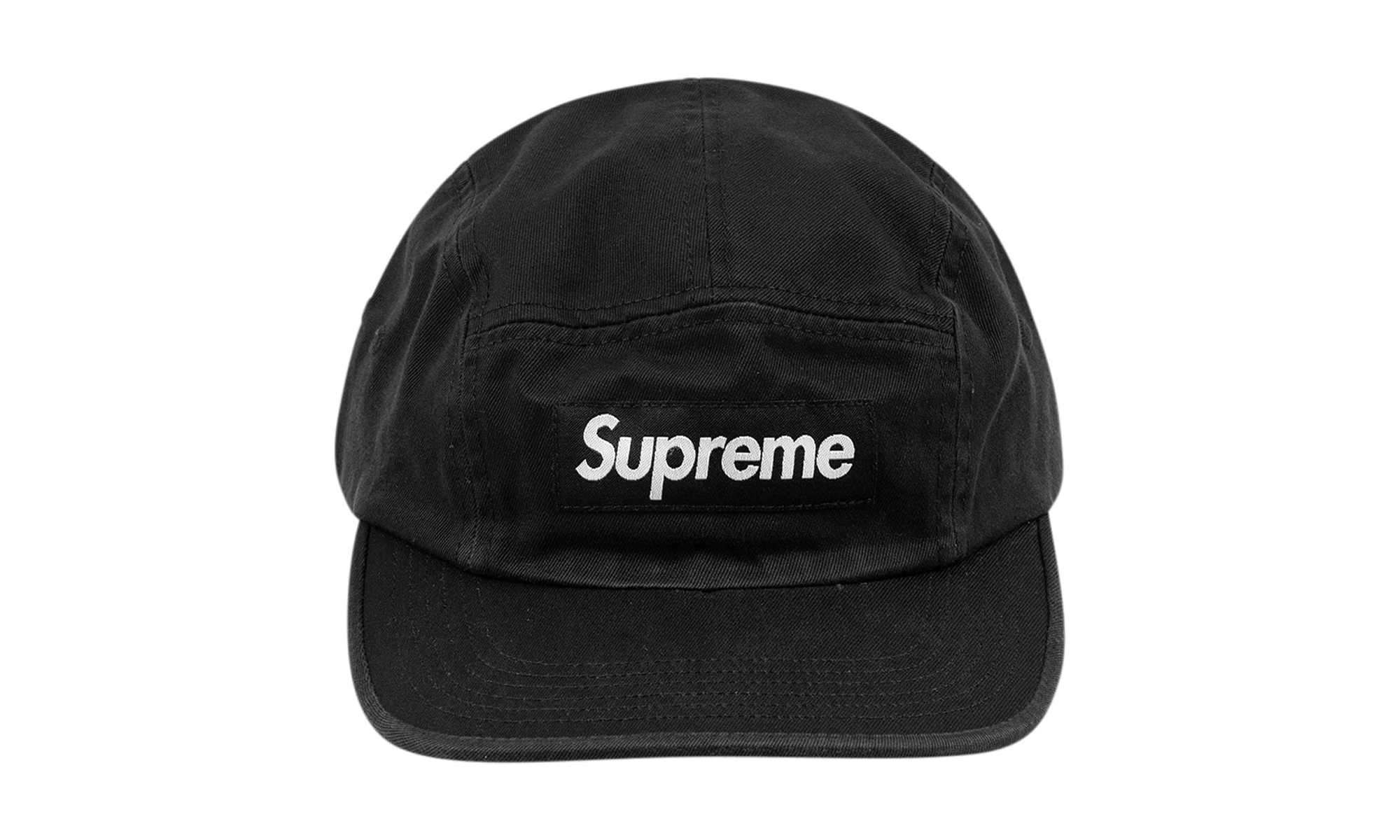 Supreme Washed Chino Twill Camp Cap "FW24 - Black" SU564