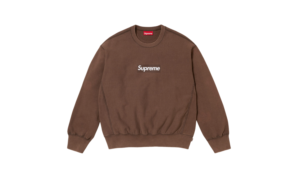 Washed Box Logo Crewneck "SS25 - Brown" SU25139