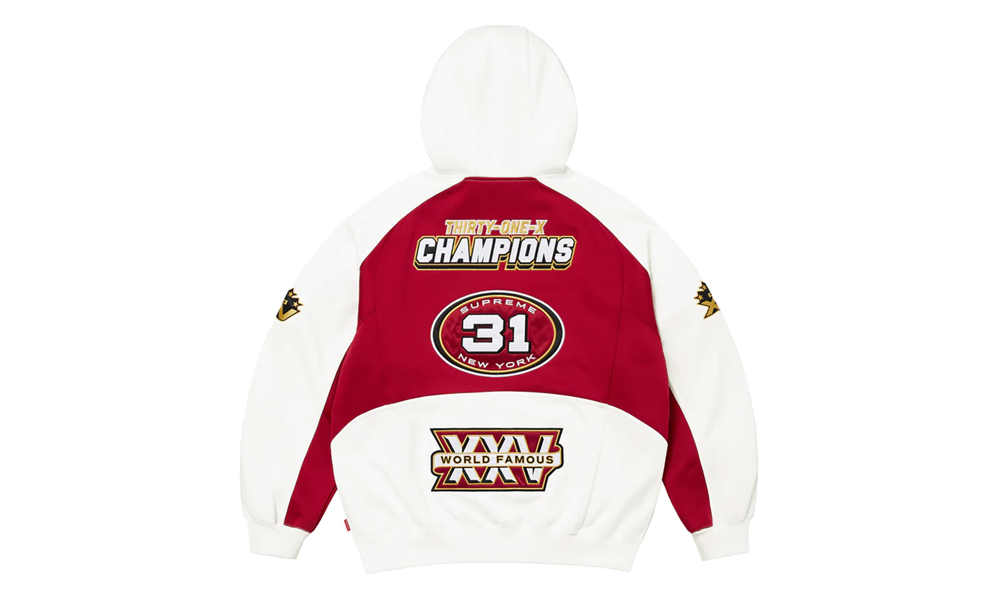 Football Zip Up Hooded Sweatshirt "FW25 - white" SU26734