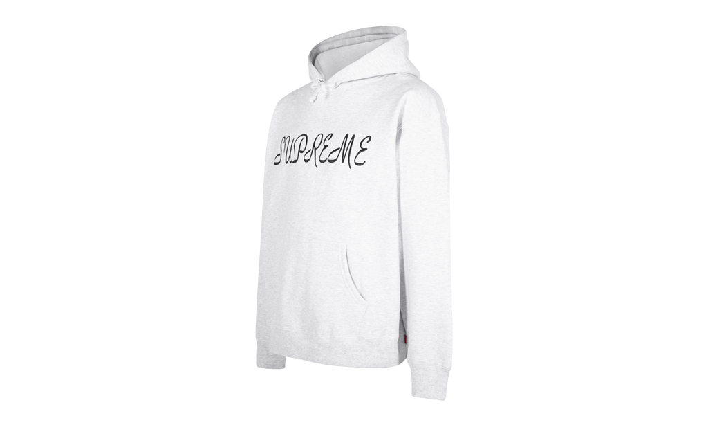 Script Hooded Sweatshirt "SS23 - Ash Grey" SU999