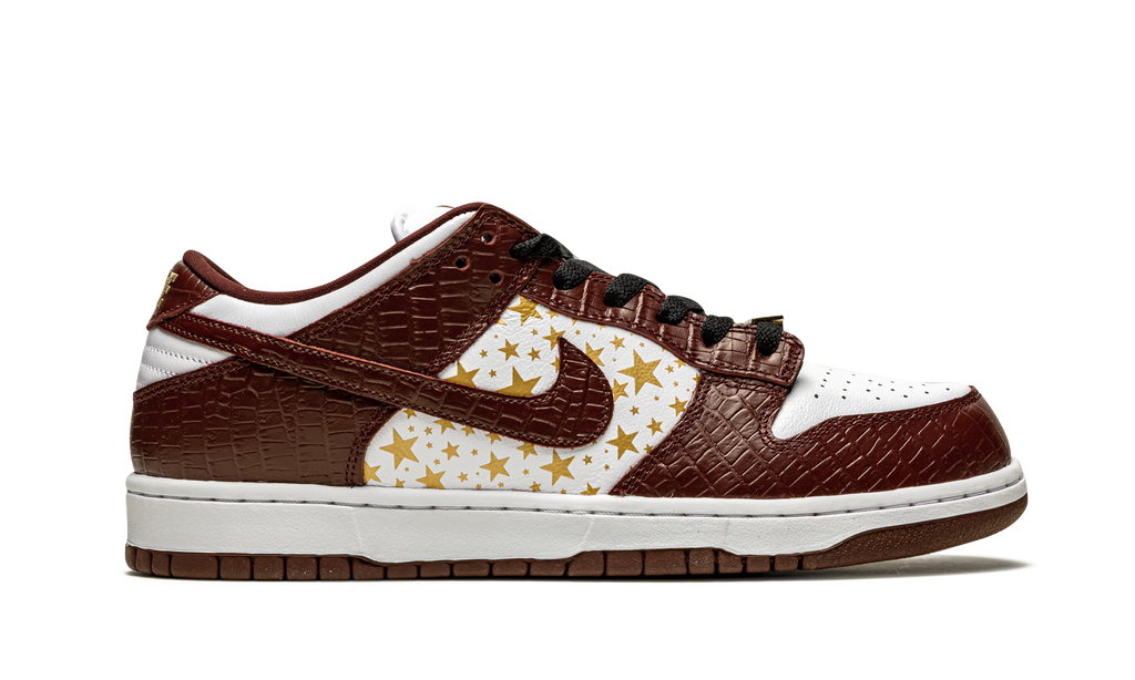 SB Dunk Low "Supreme - Stars - Barkroot Brown" DH3228 103