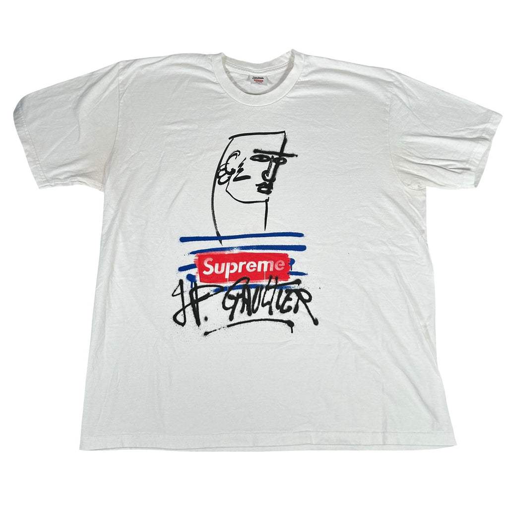 Supreme Jean Paul Gaultier Tee White [USED] - XL (Used)