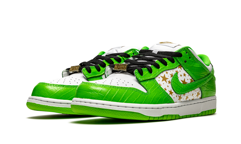 SB Dunk Low "Supreme - Stars - Mean Green" DH3228 101