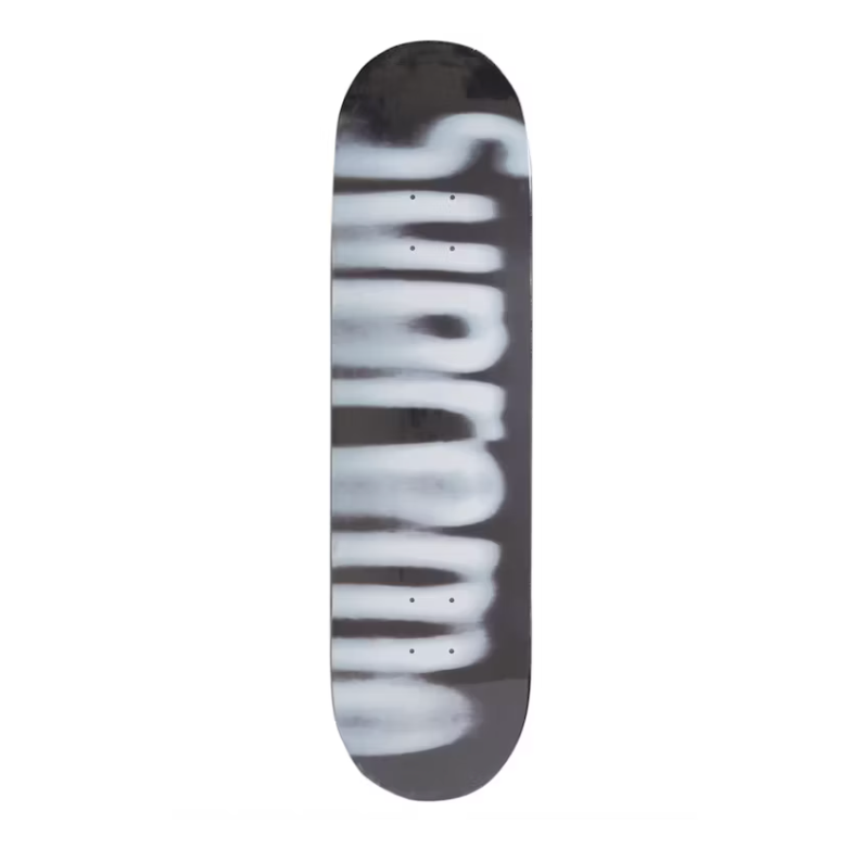 Supreme Blurred Logo Skateboard Deck Black