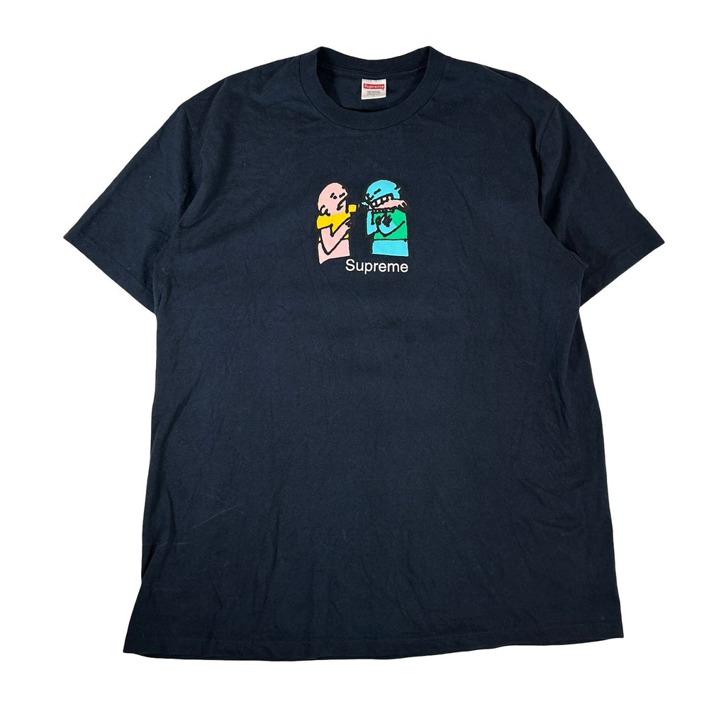 Supreme Bite Tee Navy [USED] - L (Used)
