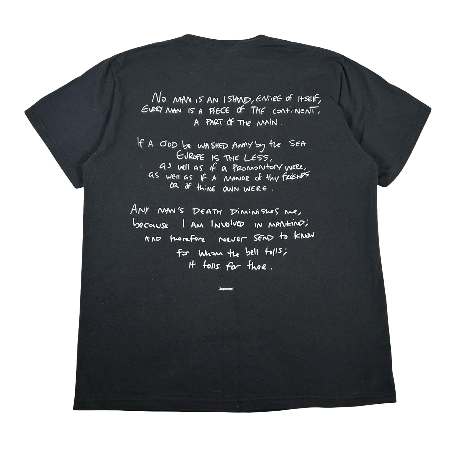Supreme Rules The World Tee Black [USED] - M (Used2)