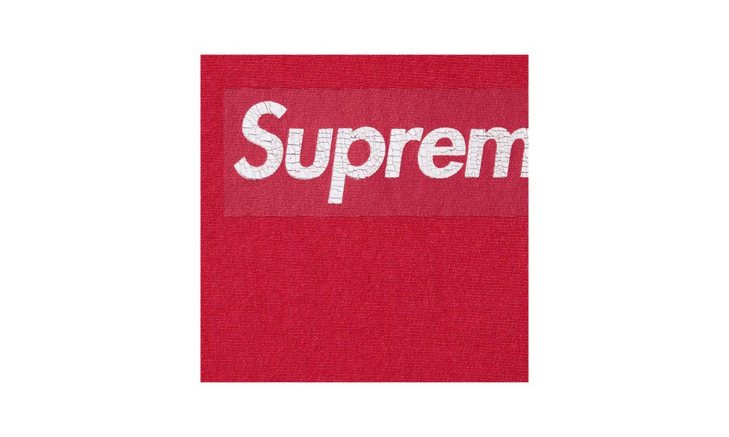 Washed Box Logo Crewneck "SS25 - Red" SU25157