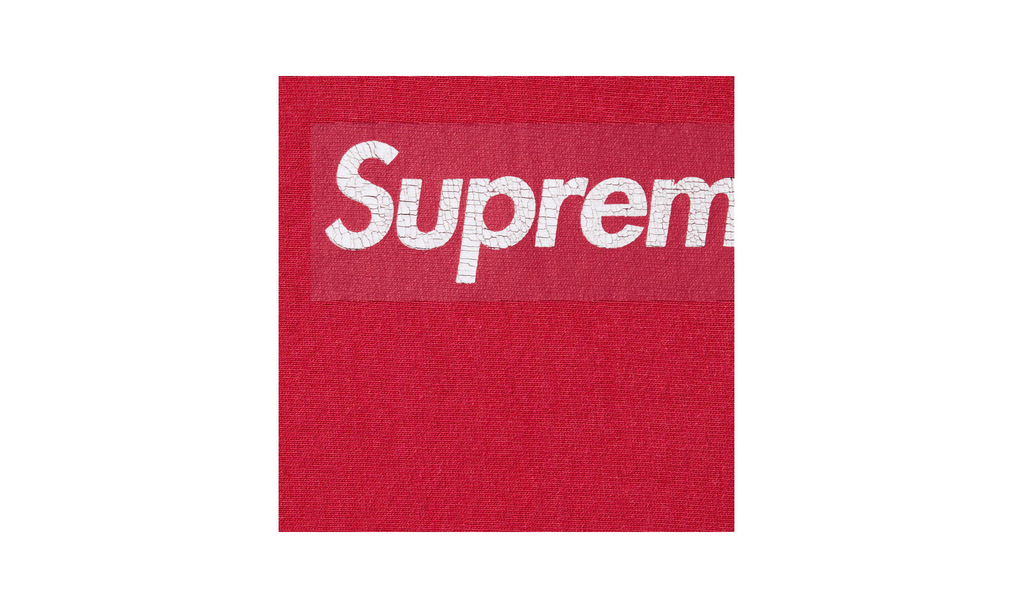 Washed Box Logo Crewneck "SS25 - Red" SU25157