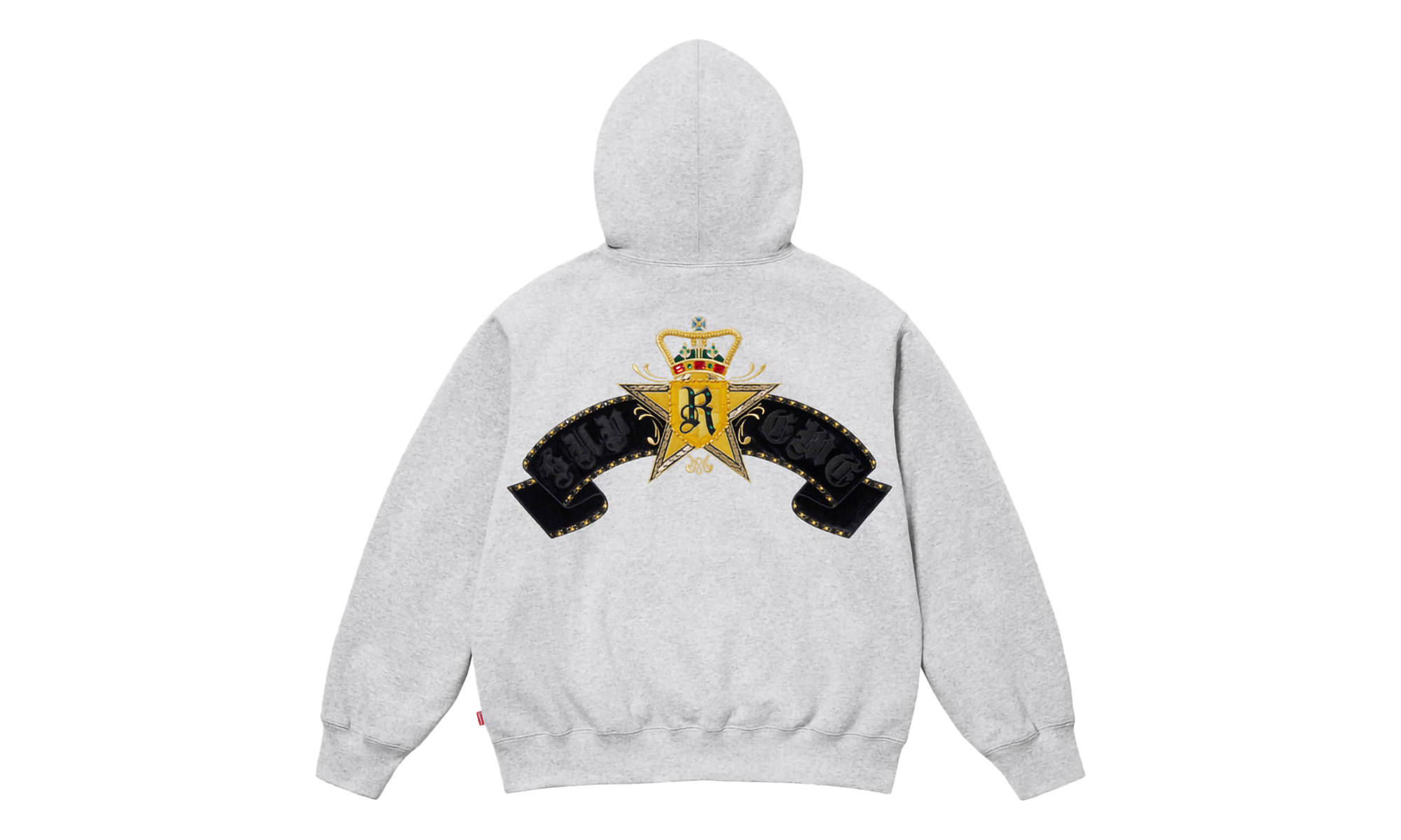Crest Zip Up Hooded Sweatshirt "SS25 - Heather Grey" SU25152
