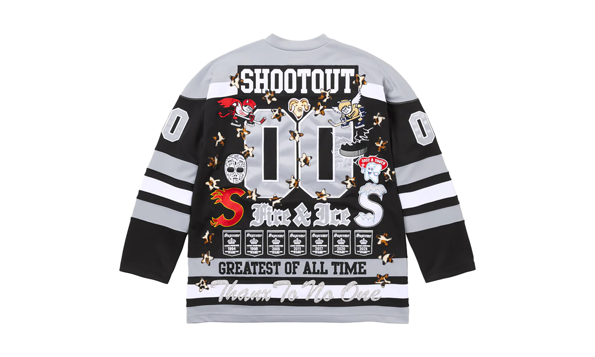 Fire & Ice Hockey Jersey "FW25 - Black/Grey" SU25927