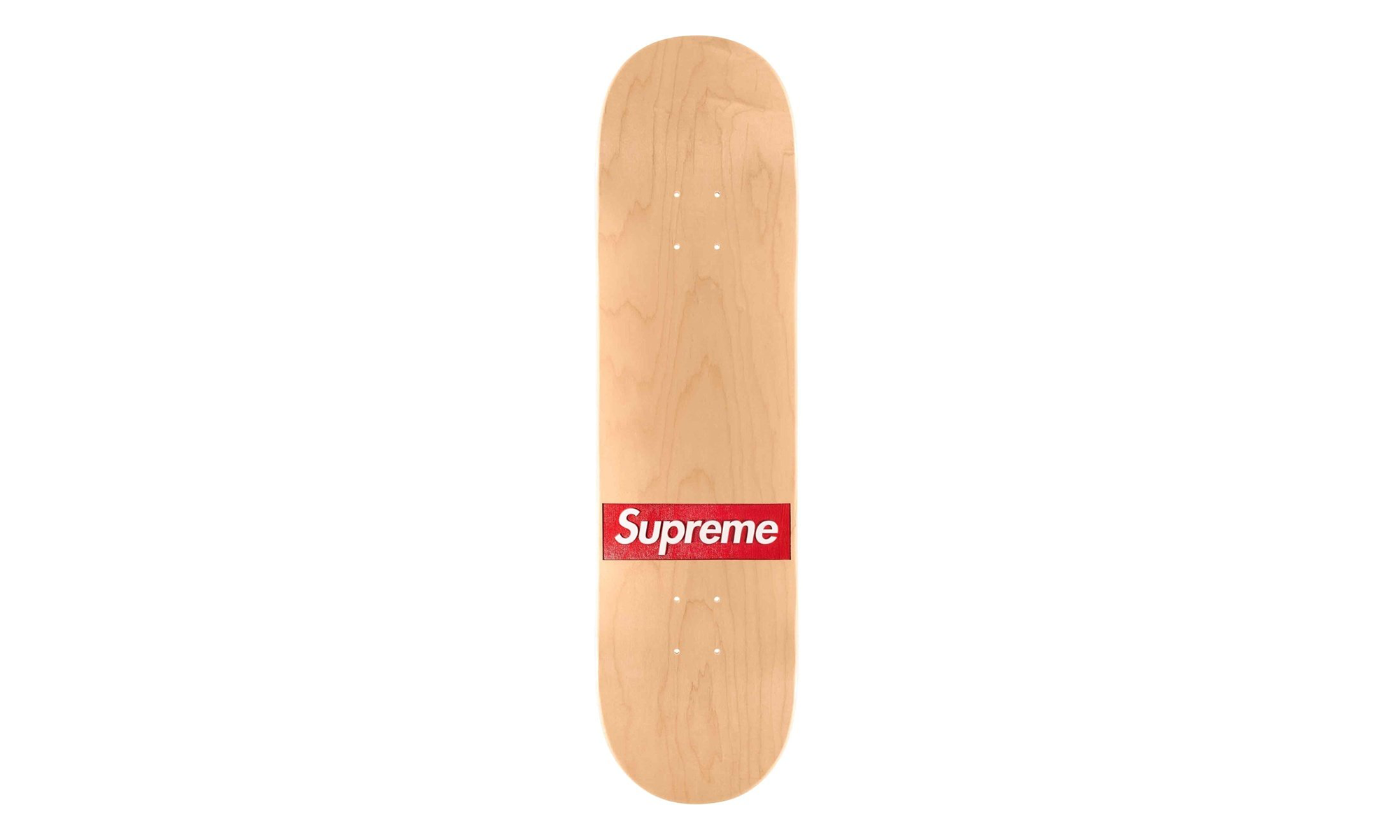 Routed Box Logo Skateboard Deck "Natural" SU26529