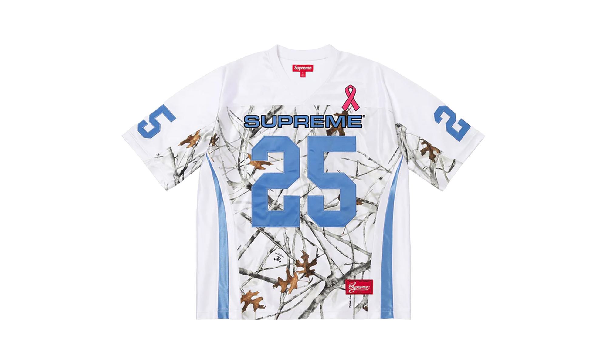 Breast Cancer Awareness Football Jersey "FW25 - White" SU26199