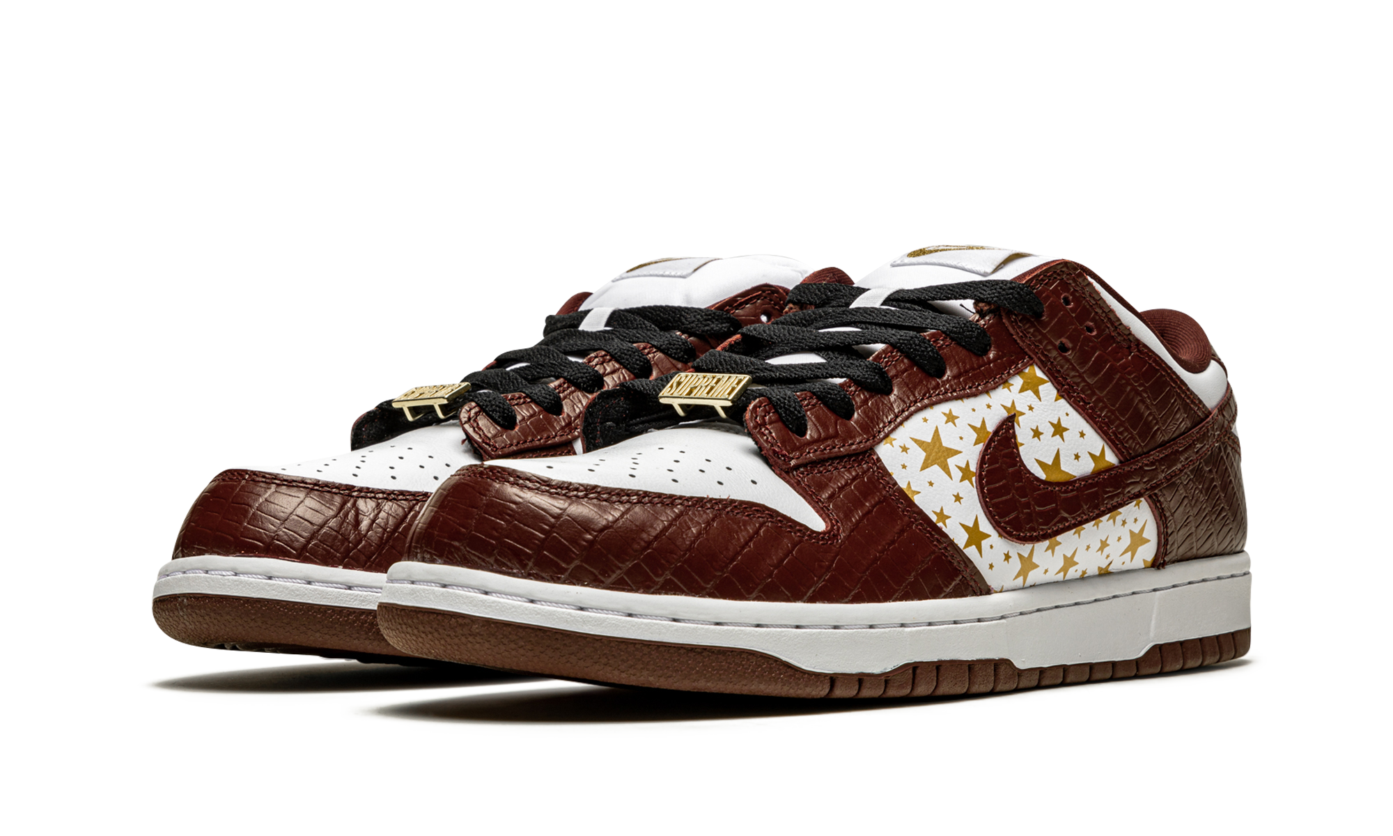SB Dunk Low "Supreme - Stars - Barkroot Brown" DH3228 103