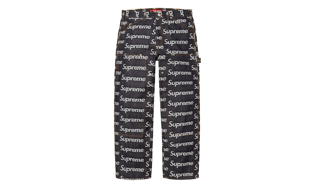 Jacquard Logos Double Knee Denim Painter Jeans "FW25 - Rigid Indigo" SU26912