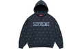 Stars Studded Hooded Sweatshirt "FW25 - Navy" SU26907