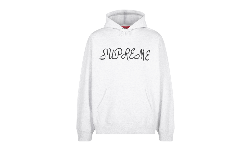 Script Hooded Sweatshirt "SS23 - Ash Grey" SU999
