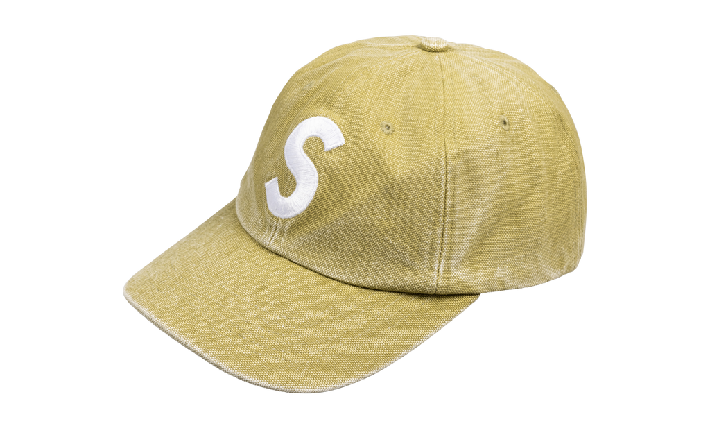 Supreme Pigment Canvas S Logo 6-Panel "Olive" SU23137