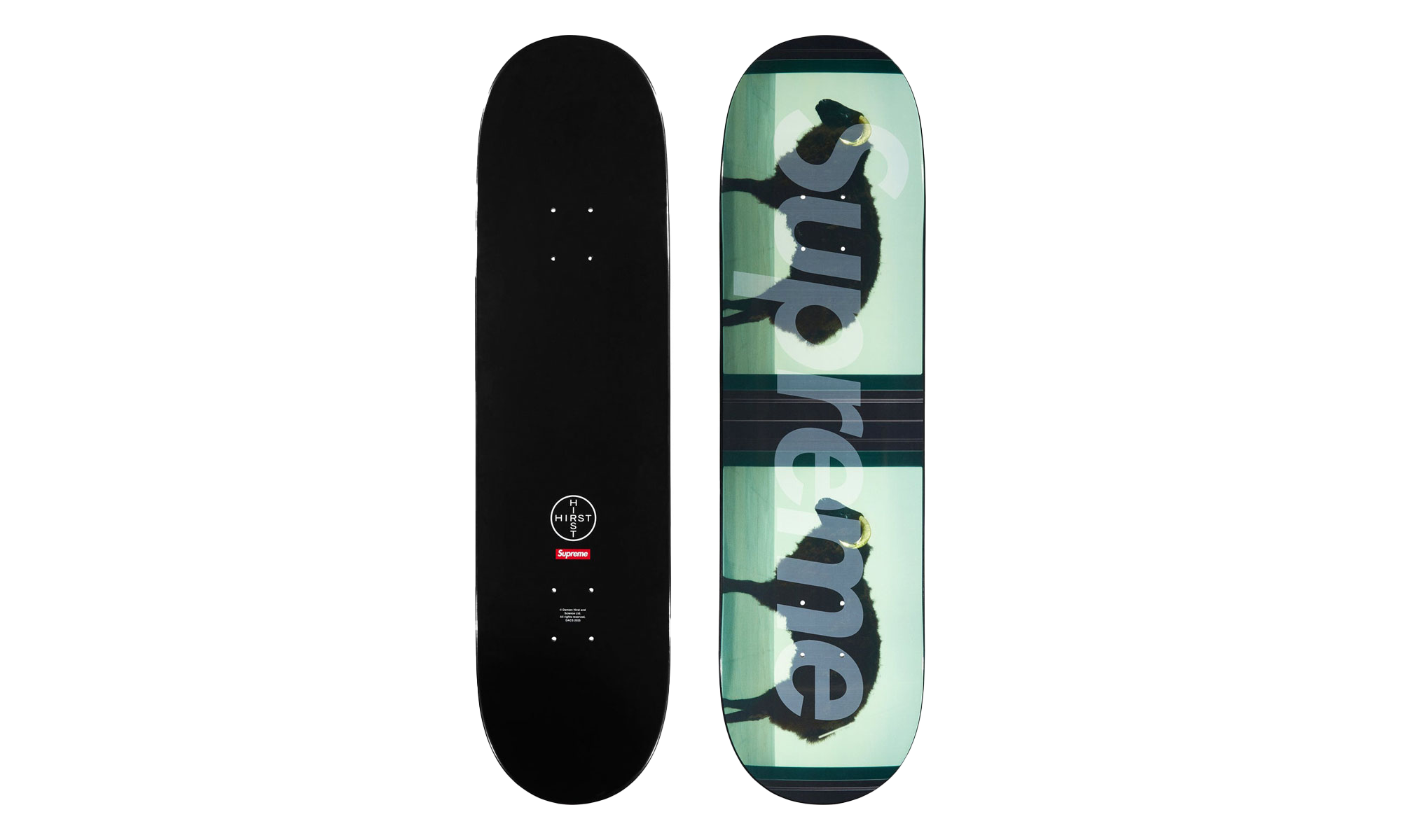Damien Hirst Sheep Skateboard "Black" SU25046