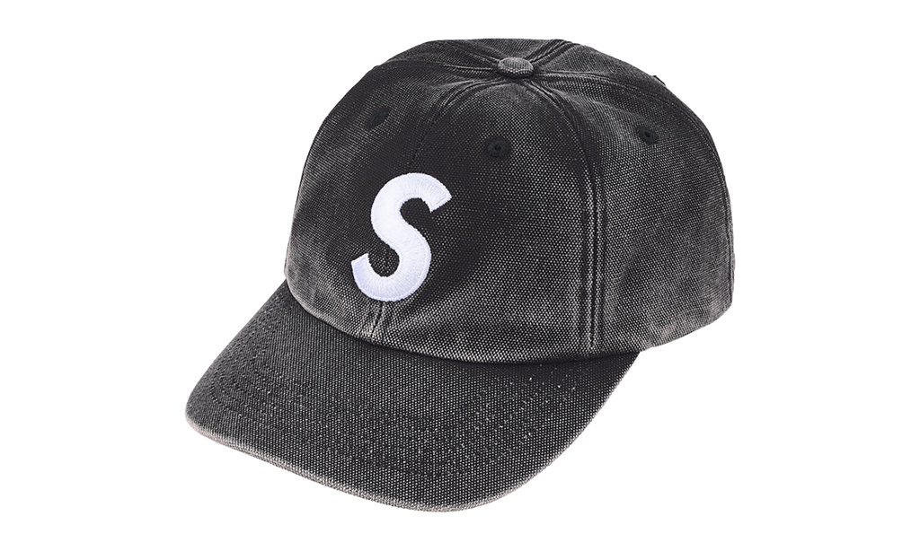 Pigment Coated S Logo 6-Panel "SS26 - Black" SU27308