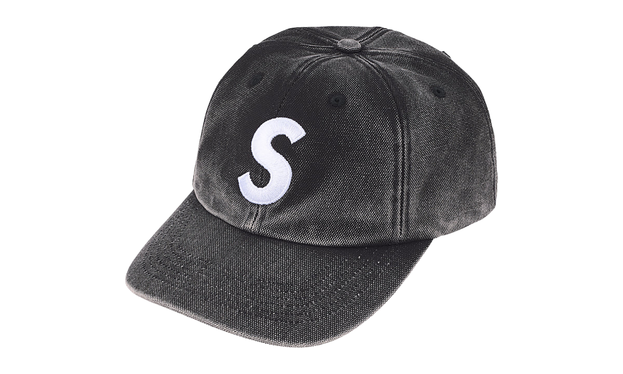 Pigment Coated S Logo 6-Panel "SS26 - Black" SU27308
