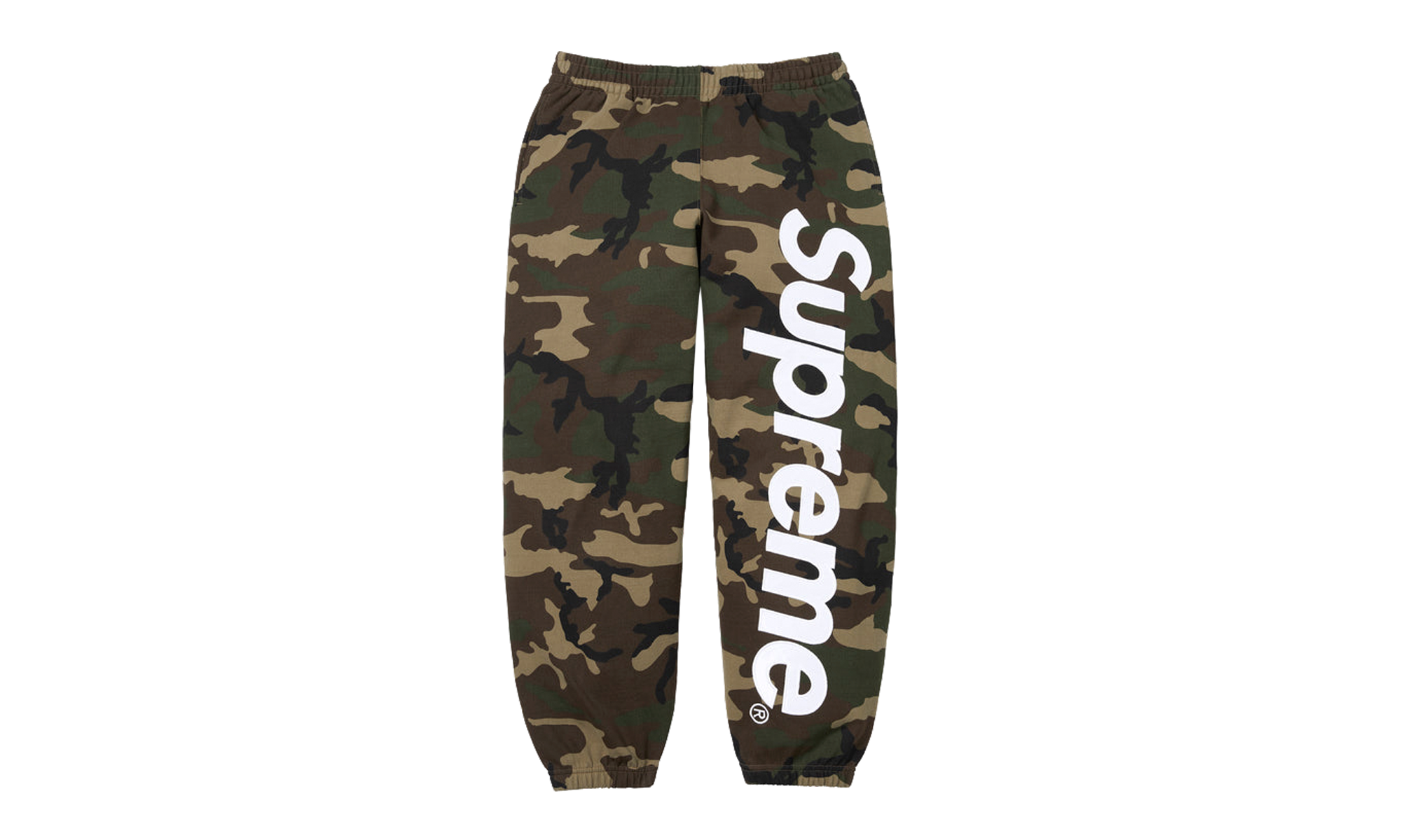 Satin Appliqué Sweatpant "SS26 - Woodland Camo" SU27513