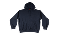 Satin Appliqué Hooded Sweatshirt "SS26 - Navy" SU27031
