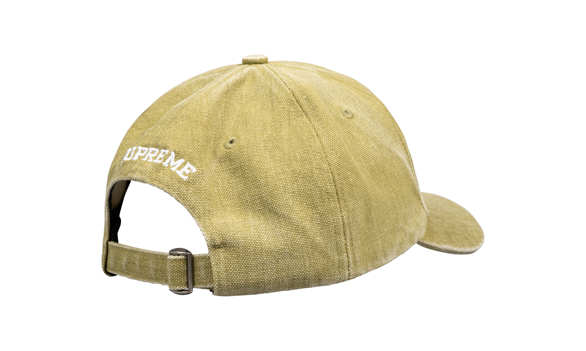 Supreme Pigment Canvas S Logo 6-Panel "Olive" SU23137