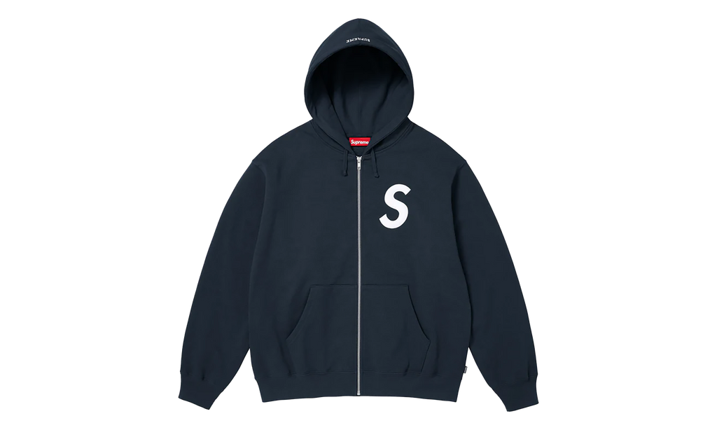 S Logo Zip Up Hooded Sweatshirt "FW25 - Navy" SU26304