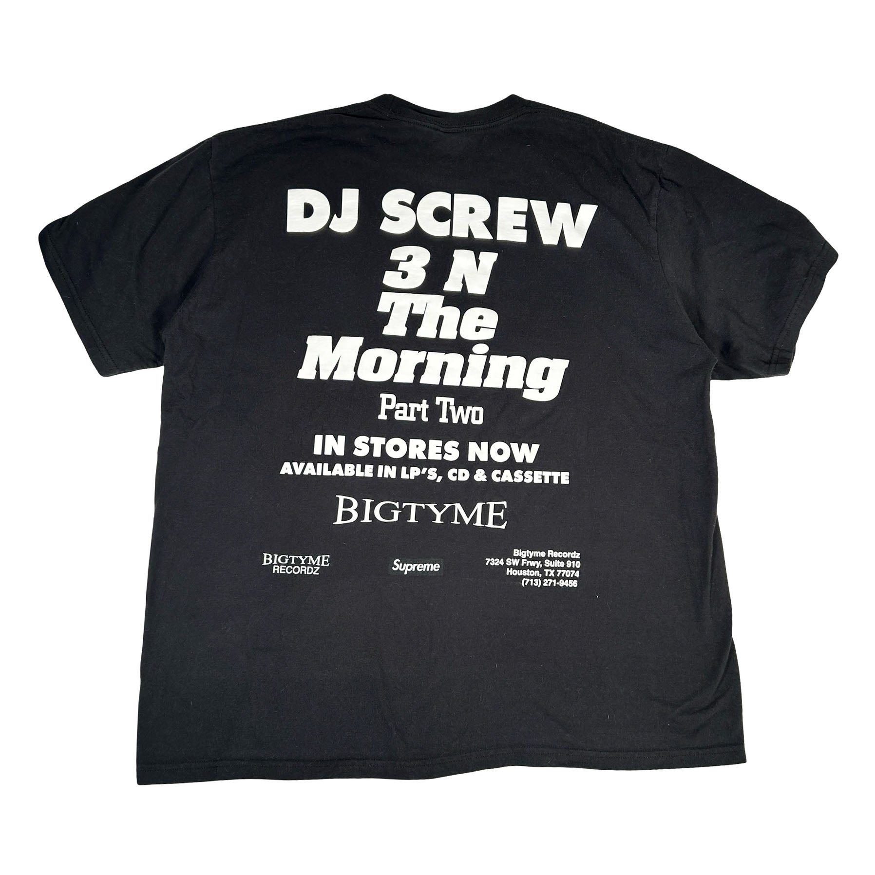 Supreme DJ Screw SUC Tee Black [USED] - XL (Used)