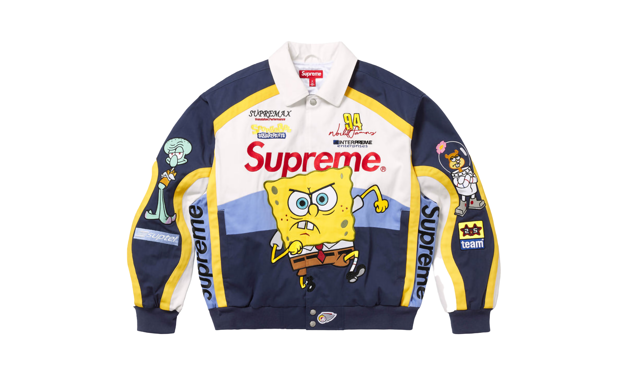 SpongeBob SquarePants Jeff Hamilton Racing Jacket "SS25 - White" SU25375