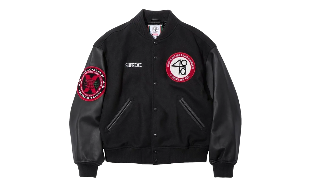 40 Acres Malcolm Varsity Jacket "SS25 - Black" SU27806
