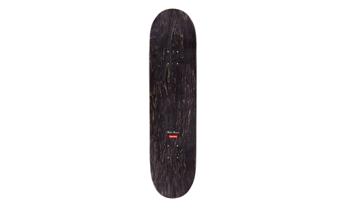 Airbrushed Floral Skateboard "SS19 - Black" SU28114