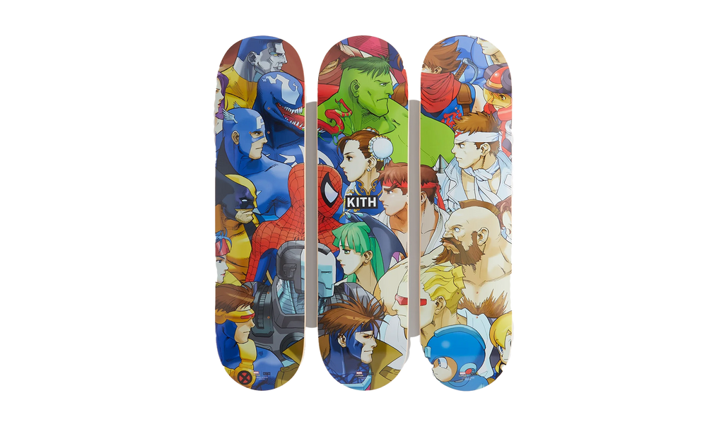 Kith Triptych Set of 3 Skatedeck "Marvel vs. Capcom - Multi" KHL150829 906