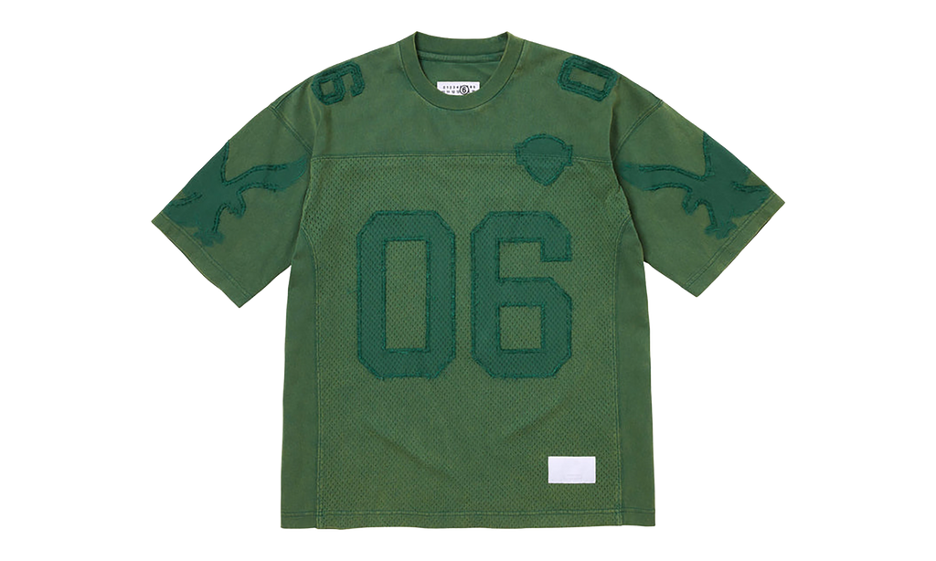 MM6 Maison Margiela Cotton Football Jersey "SS26 - Green" SU27176