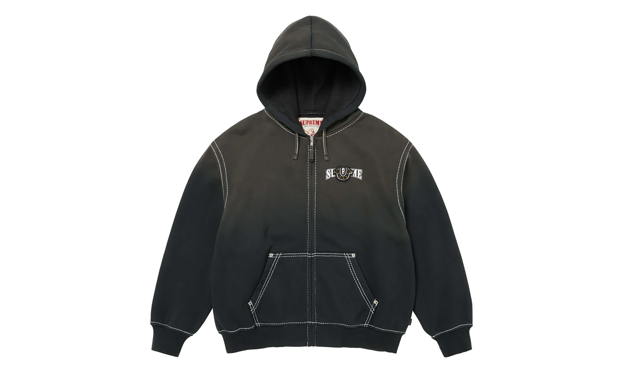 True Religion® Zip Up Hooded Sweatshirt "FW25 - Black" SU26474