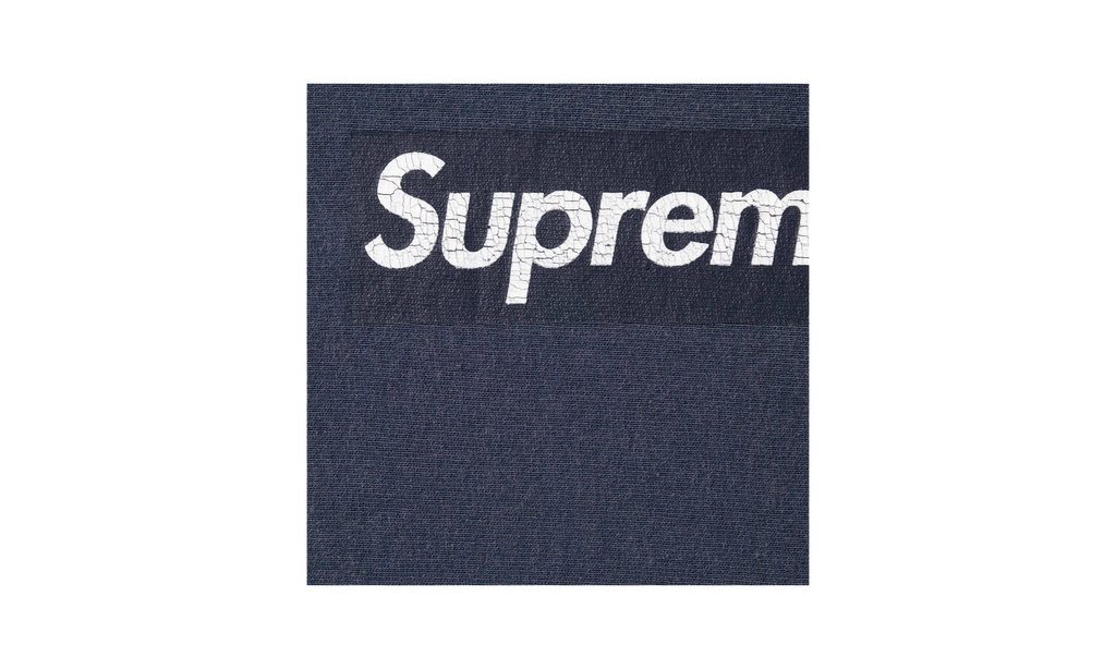 Washed Box Logo Crewneck "SS25 - Navy" SU25158